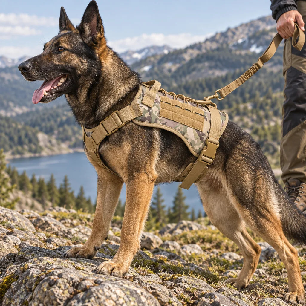 Manteau pour Chien Compatible Harnais - Camouflage