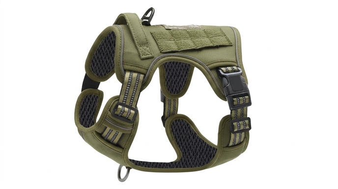 Harnais Tactique Militaire Indolore pour Grand Chien