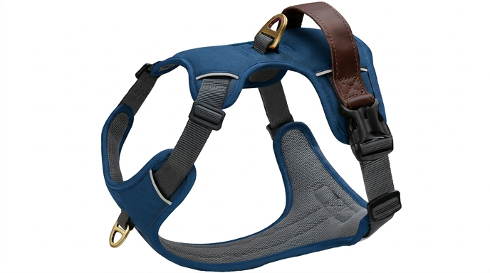 Harnais Vintage Cuir PU Chien