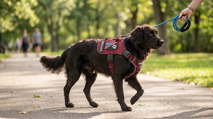 Harnais Anti-Évasion Réfléchissant pour Chien