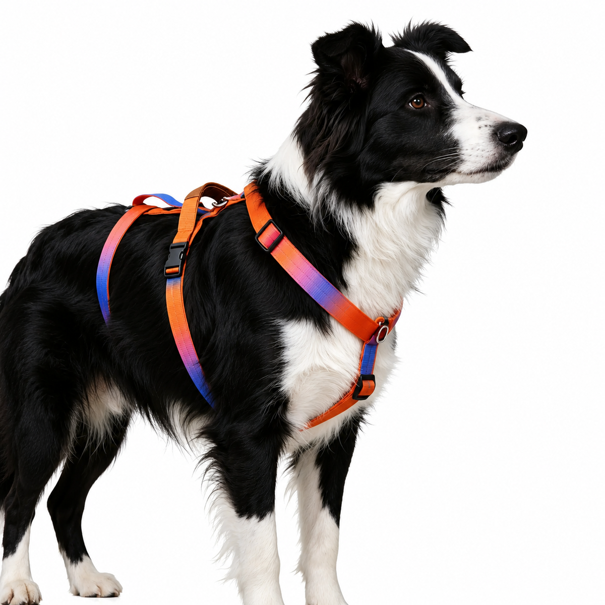Harnais Chien Brodé Anti-Traction Personnalisé
