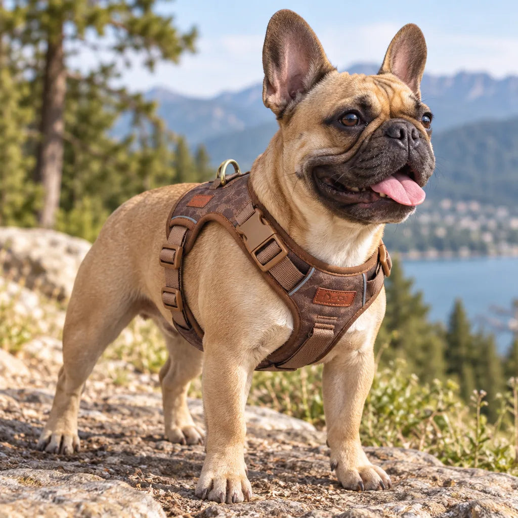 Harnais chien cuir réglable